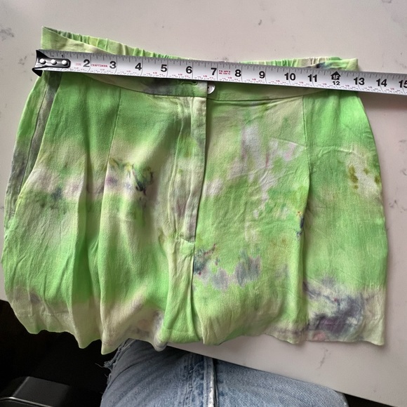 & Other Stories High-Waisted Tie Dye Shorts - Sz.2 - Picture 11 of 12
